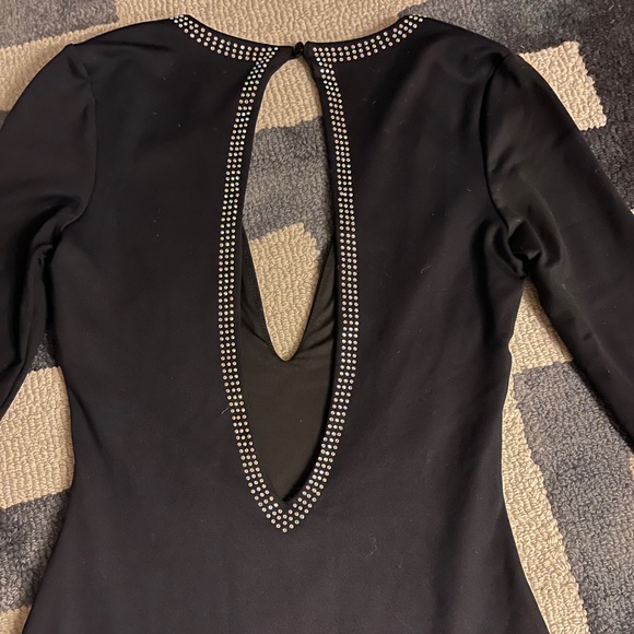 Bebe Deep V Jeweled Dress - Picture 5 of 5